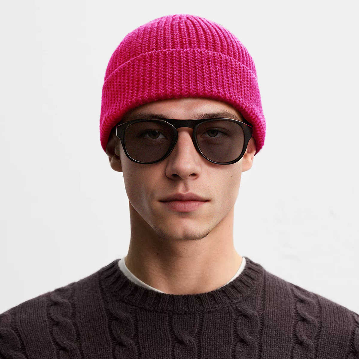 Magenta Beanie
